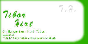 tibor hirt business card